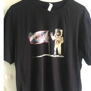Men's Barstool Sports Moon Landing T-shirt Black Size 2XL